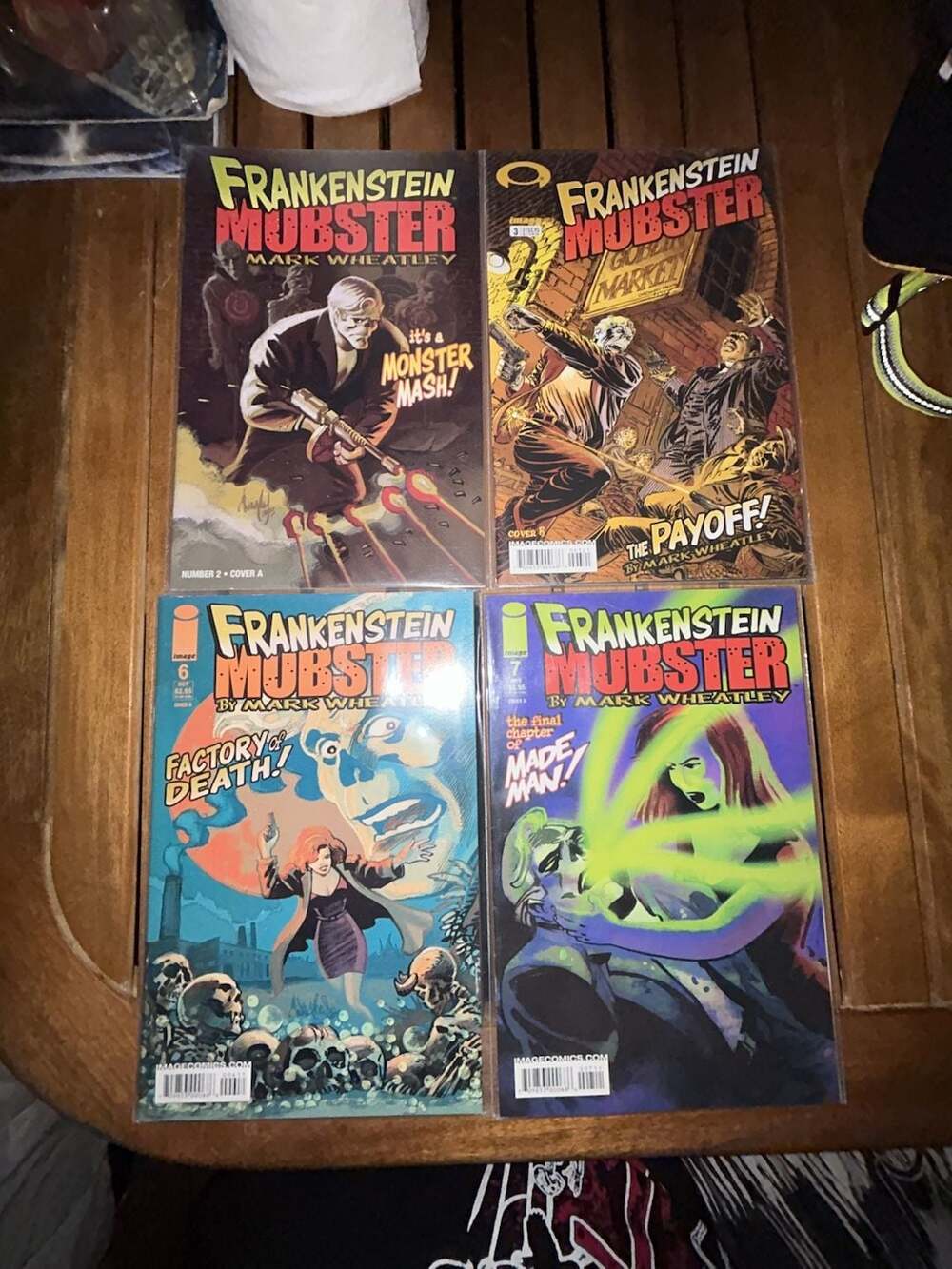 Frankenstein Mobster Comic Books Lot of 4 Issues #2, #3, #6, #7 Image Comics